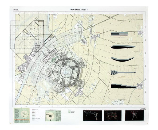 Invisible Fields 2016 Collage, 102 x 122 cm