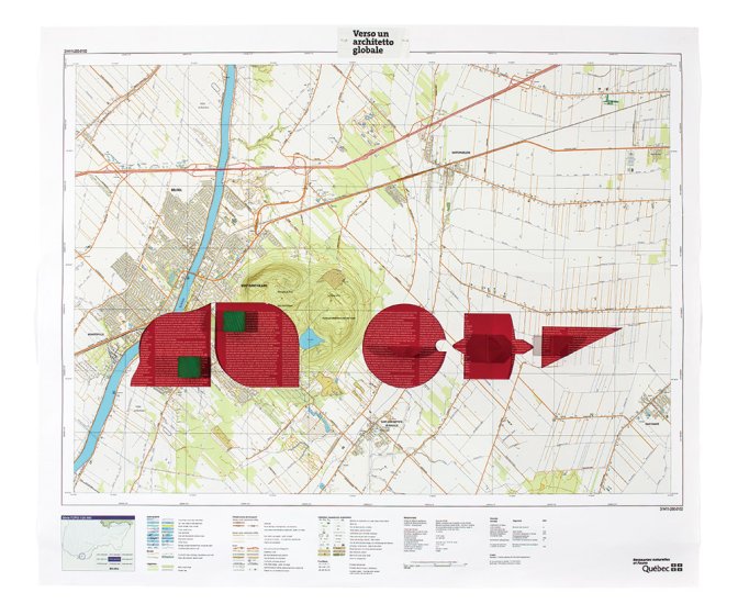 Verso un architetto global 2016 Collage, 102 x 122 cm